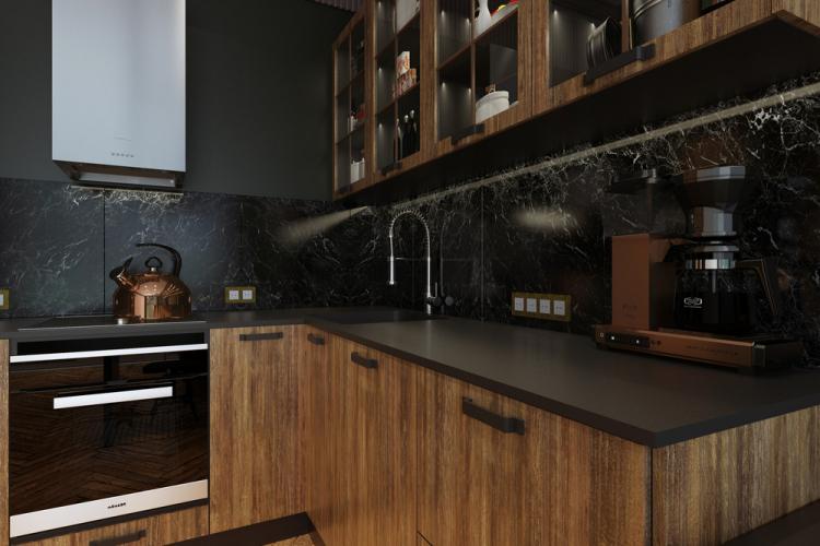 Côte Verte : Aménagement cuisine-salon