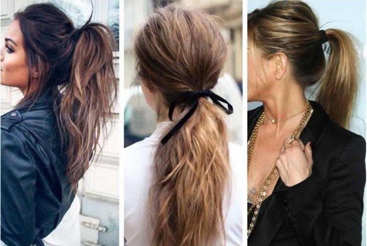 Queue de cheval haute - Coiffures pour visage rond pour cheveux longs