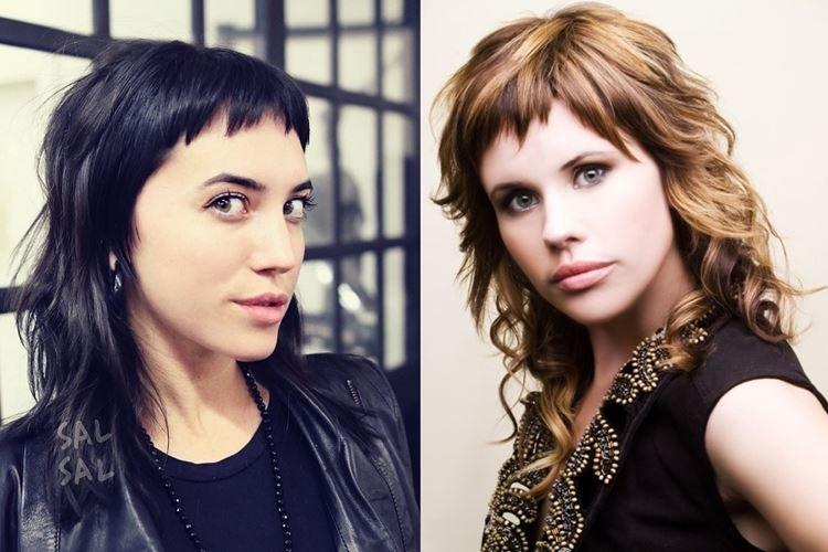 Cascade avec frange courte - Coupes de cheveux femme à la mode 2020 pour cheveux mi-longs