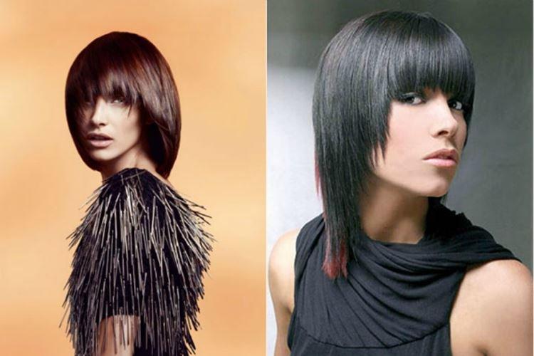 Longue session avec frange - Coupes de cheveux pour femmes à la mode 2020 pour cheveux mi-longs