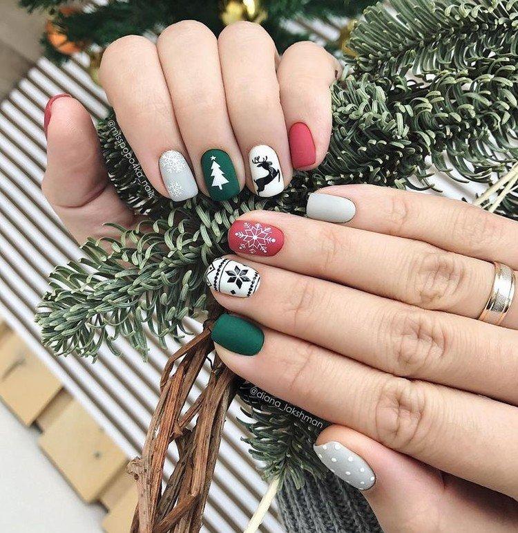 Manucure d'hiver colorée 2020-2021