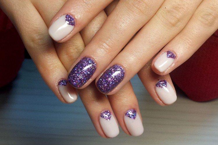 Manucure pailletée hiver 2020-2021