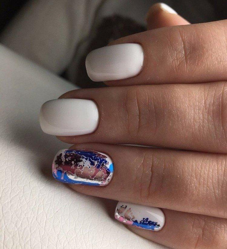 Manucure d'hiver avec papier d'aluminium 2020-2021