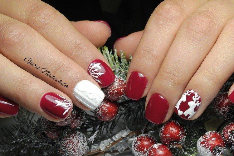 Manucure d'hiver pour ongles courts 2020-2021