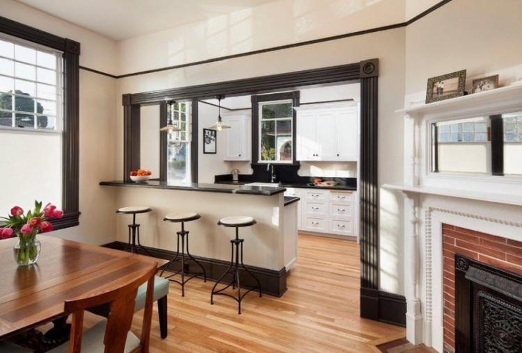 Zonage de la cuisine et de la salle à manger