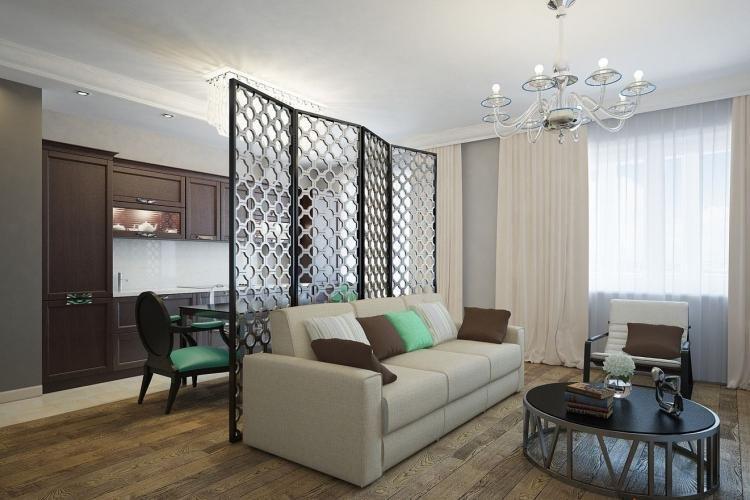 Écrans et cloisons amovibles - Méthodes de zonage de la cuisine et du salon