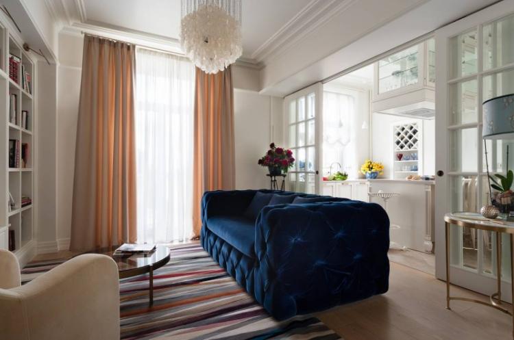 Zonage d'un appartement d'une pièce - photos, idées et méthodes