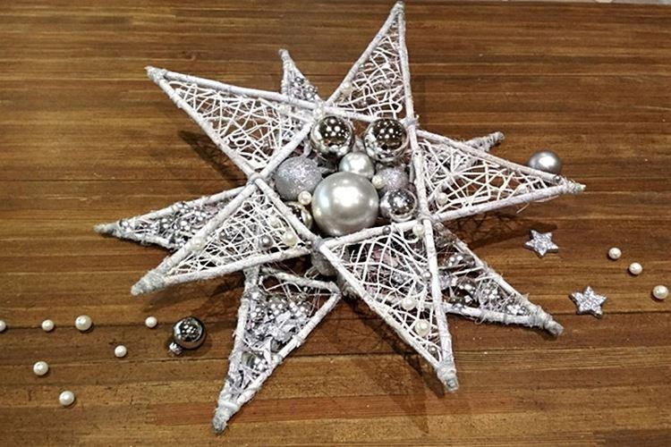 Étoile DIY sur le sapin de Noël - photos et idées