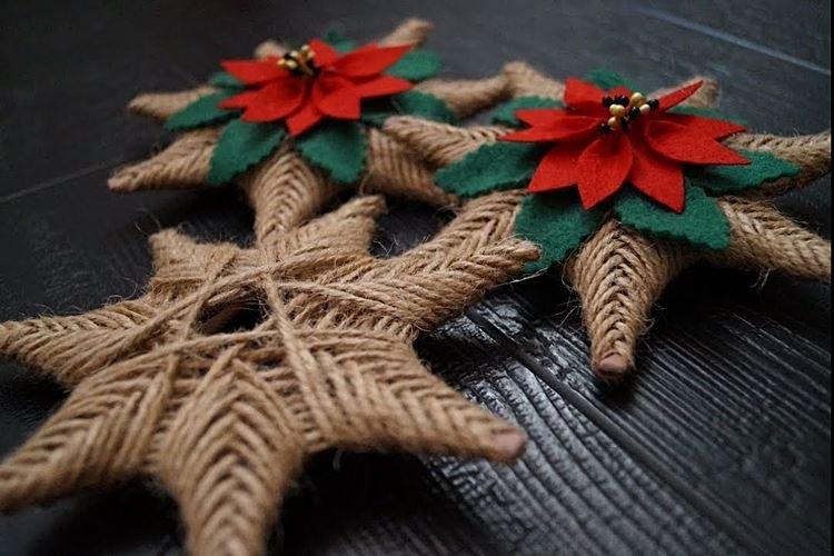 Étoile DIY sur le sapin de Noël - photos et idées