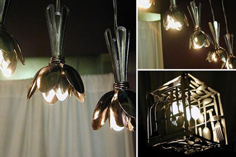 Plafond de bricolage à partir d'appareils de cuisine